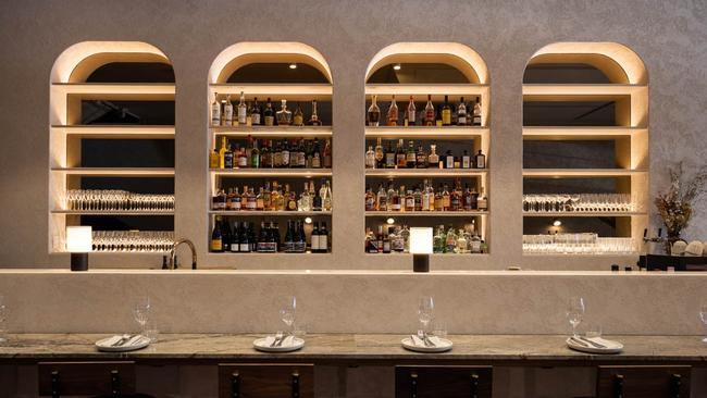 The new bar at Press Food and Wine is centred on the right hand side of the dining room. Picture: supplied