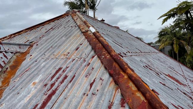 The Marchant's roof got worse as they waited for work which never happened. Picture: Hugh Marchant