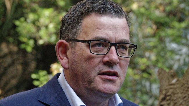 MELBOURNE,AUSTRALIA-NewsWire Photos 6 APRIL, 2023: PREMIER HEALTH PRESSER. The Premier Daniel Andrews and Minister for Health Mary-Anne Thomas will doorstop at Biomedical, Sciences, Nursing & Midwifery Building Picture: NCA NewsWire / Valeriu Campan