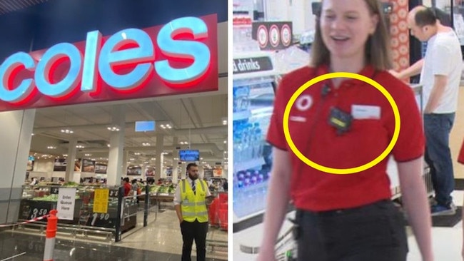 Coles has already introduced body cams in response to urgent need. Picture: Supplied