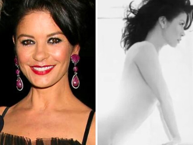 Catherine Zeta-Jones posed naked on social media. Picture: Instagram.