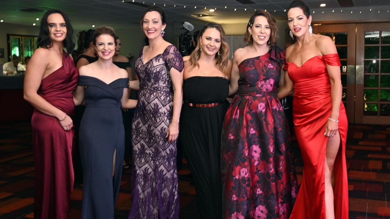 Enjoying the LifeFlight Ball at Rumours are (from left) Mikaela Henry, Gemma Gray, Louise Hamilton, Kate Riujter, Carla Dale and Karla Johnston.