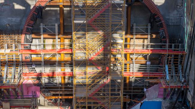 The Footscray entrance to the tunnel, pictured in June. Picture: Jake Nowakowski