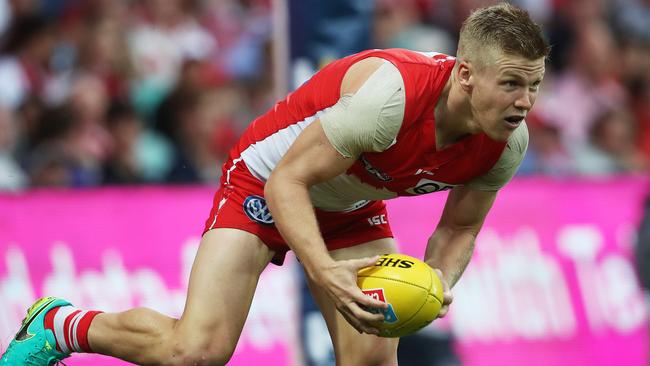 Dan Hannebery struggled against Port Adelaide. Picture: Phil Hillyard