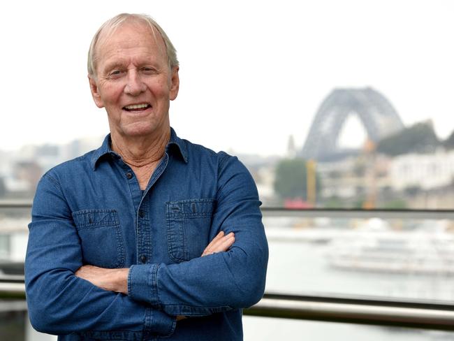 Where it all began ... Paul Hogan in front of the Sydney Harbour Bridge in 2016. He can’t wait to get back for good. Picture: Headpress