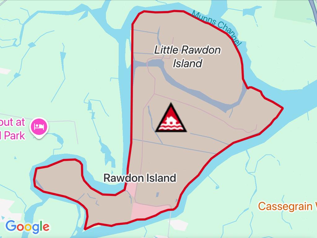 NSW floods: Suburbs at risk. Picture: Hazards Near Me NSW