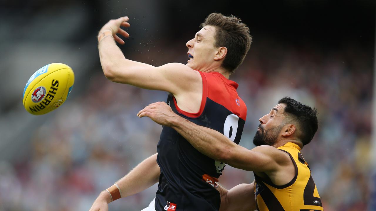 Jake Lever had a tough time against Hawthorn. Pic: Michael Klein