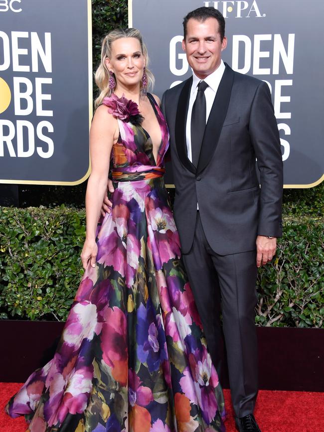 Molly Sims and Scott Stuber. Picture: Getty