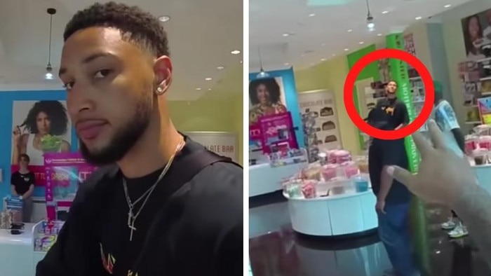 Ben Simmons is pranked in a candy store.