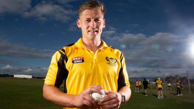 Star Seahorses recruit Josh Pengelley at Glenelg training. Picture: Brett Hartwig