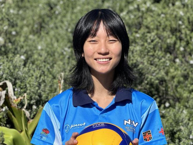 Tiffany Gao will compete for the NSW U15s girls at the School Sport Australia U15s Volleyball Championships. Picture: Contributed