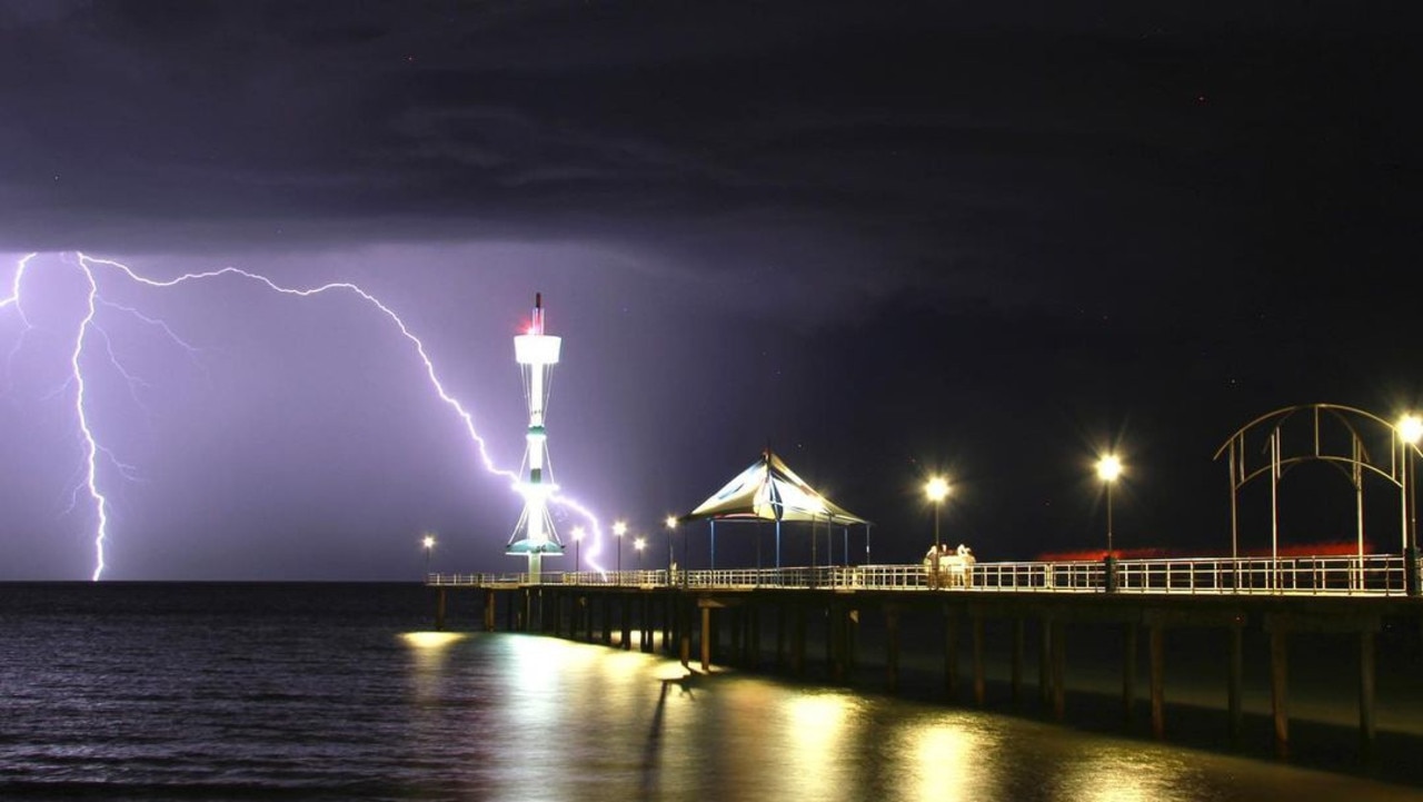 Adelaide storm at Brighton Beach. Picture: @paulcav22 / Instagram