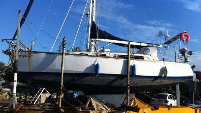 Markis Turner and his mum bought a boat in Cairns named Shangri-La which is sailed to the Philippines ahead of his drug smuggling trial