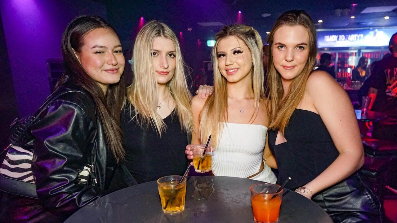 Sam Place, Kayla Allen, Caity Riding, Lilly Rose at Cocktails. Picture Kitt O'Halloran