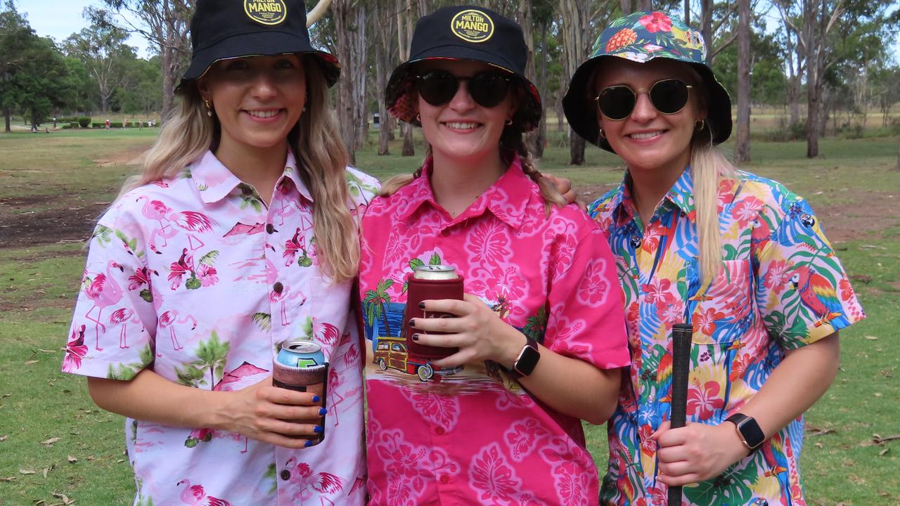 Tayla Wall, Maddy Wall, Rhiannon Hellmann at Brooksy’s Memorial Golf Day.