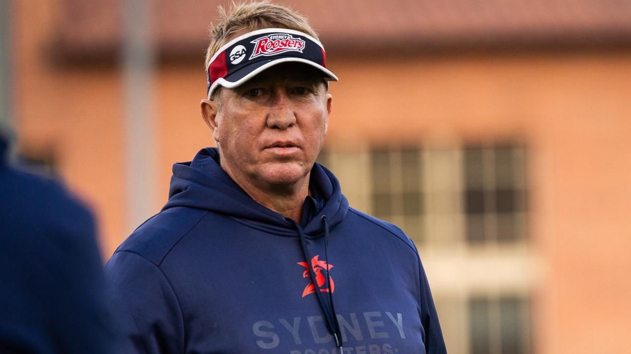 Trent Robinson head coach of the Sydney Roosters in the National Rugby League.