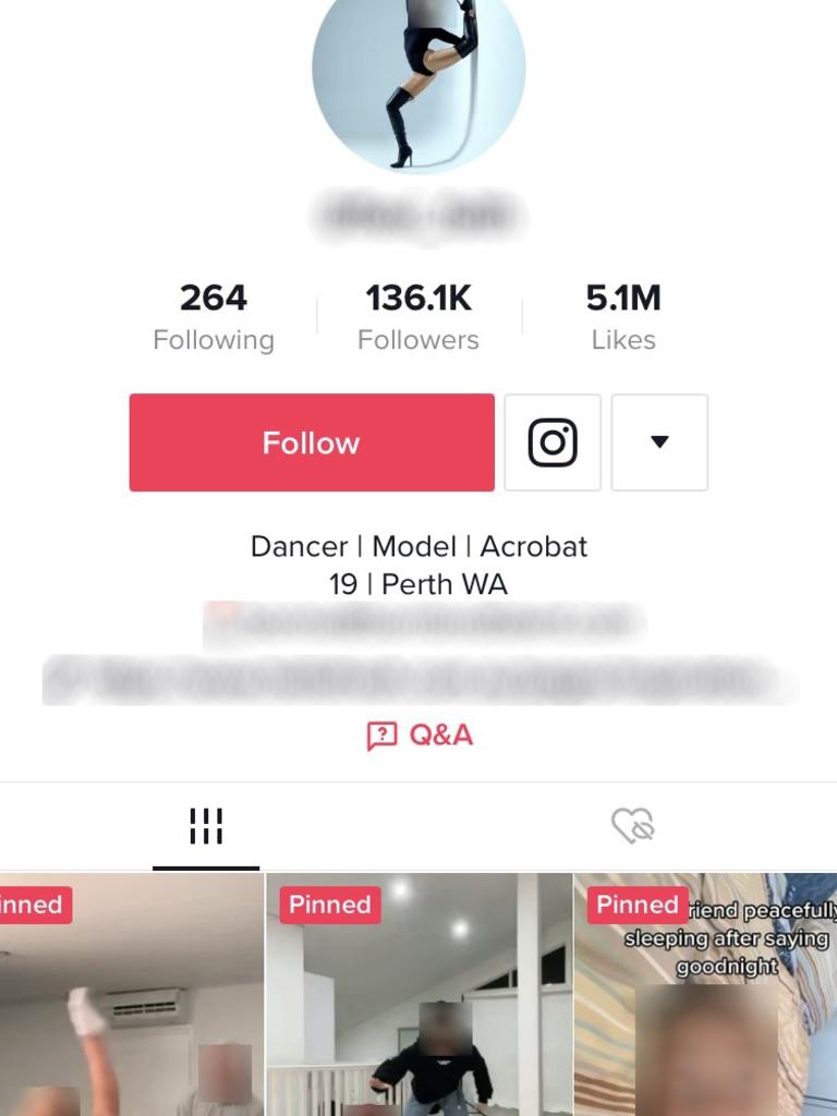 @votejulian's TikTok account was following accounts including multiple claiming to be run by teens.