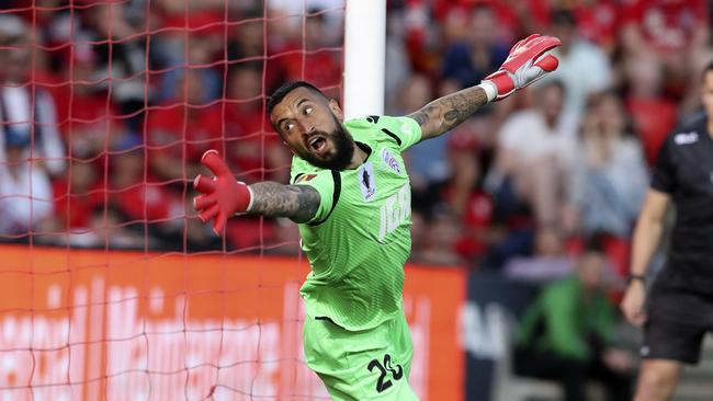 Adelaide keeper Paul Izzo saved four penalties last season. Picture: Sarah Reed