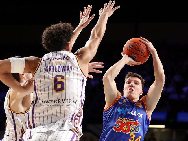 Dejan Vasiljevic in action for the 36ers against his former team, the Sydney Kings. Picture: Sarah Reed/Getty Images