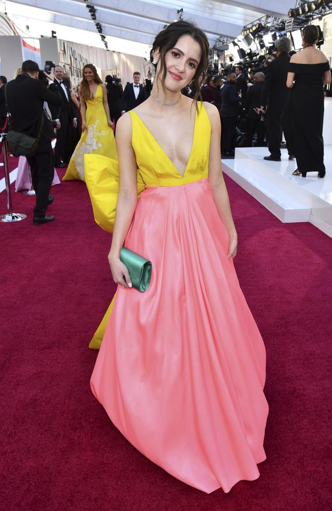 Laura Marano arrives at the Oscars on Sunday, Feb. 24, 2019, at the Dolby Theatre in Los Angeles. (Photo by Charles Sykes/Invision/AP)