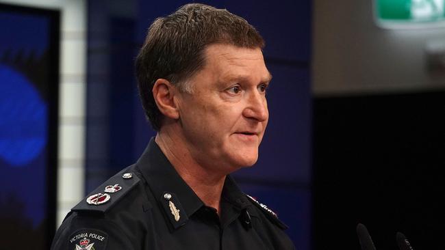 Departing Police Chief Commissioner Shane Patton is set to return to work on Monday. Picture: NewsWire