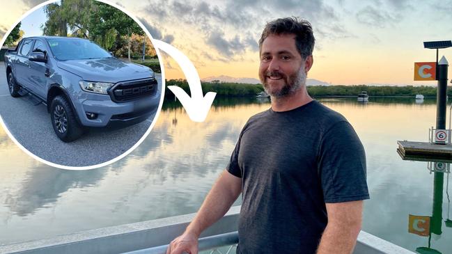 North Ward resident Joe Norris at the South Townsville boat ramp where his car was dumped by youths into the Ross River. Picture: Natasha Emeck