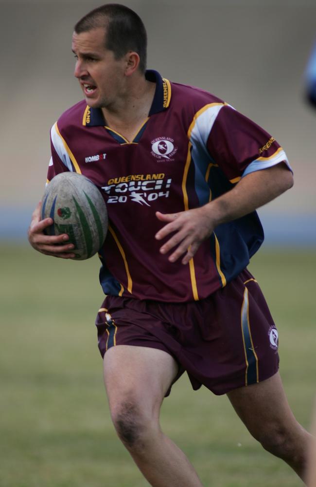 Gavin Shuker in action for Queensland.