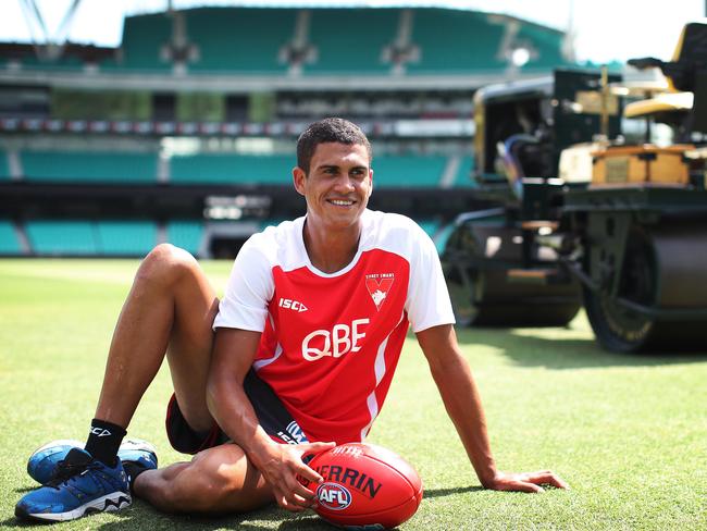 Sydney rookie listed player James Bell previously worked at the SCG as a groundsman. Picture: Phil Hillyard