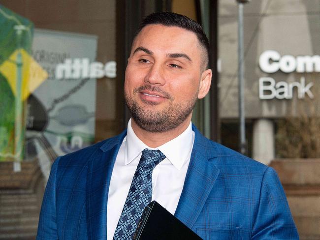 SYDNEY, AUSTRALIA - NCA NewsWire Photos JULY, 27, 2020: Salim Mehajer leaves Downing Centre court, Sydney.  Salim Mehajer is charged with staging a crash to avoid court, lying, fraud and drug supply. Picture: NCA NewsWire / Bianca De Marchi