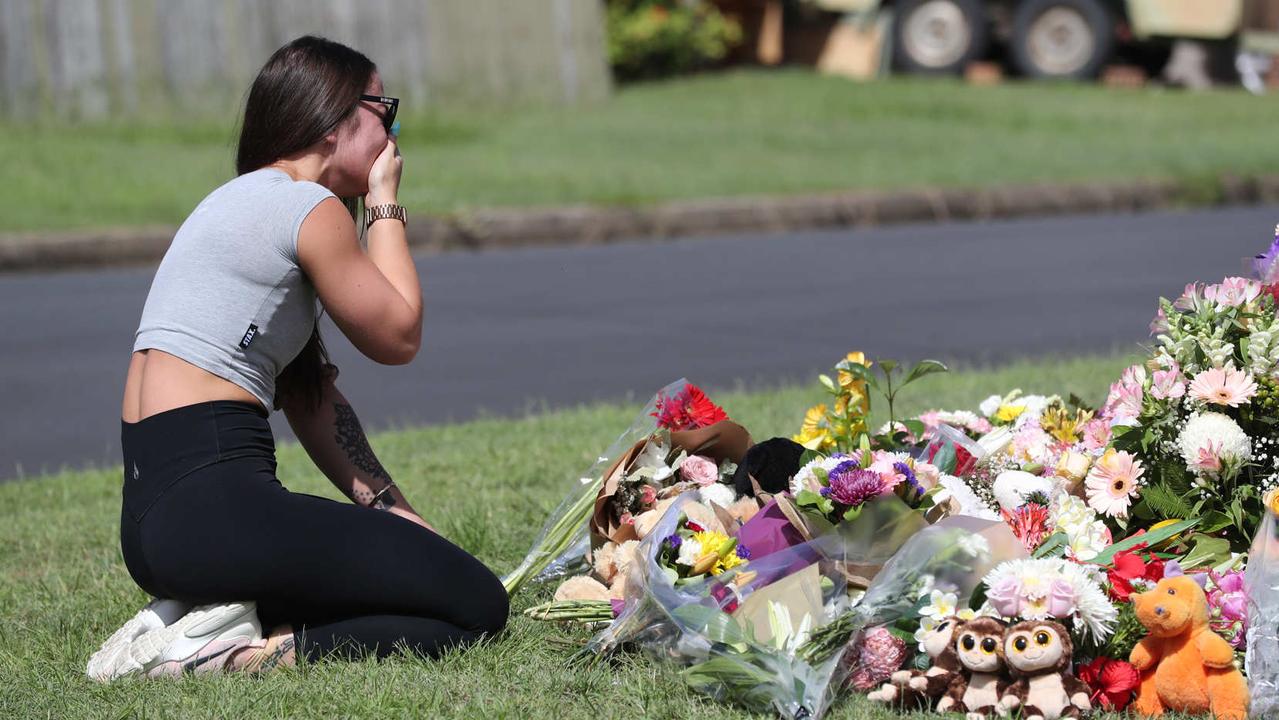 Family friend Korri Loader at the scene. Picture: Peter Wallis