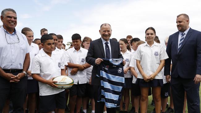 Wallabies head coach Eddie Jones during a press conference to announce his appointment. Picture: Tim Hunter.