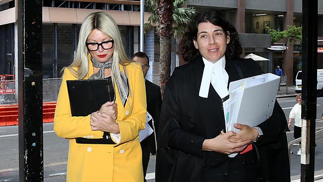 Elaine Stead arriving at the Federal Court with her lawyer Sue Chrysanthou. Picture: Jane Dempster