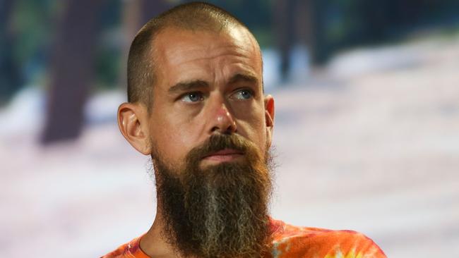 Block CEO Jack Dorsey also ran Twitter until earlier this decade, before it was bought by Elon Musk. Picture: Marco Bello/AFP