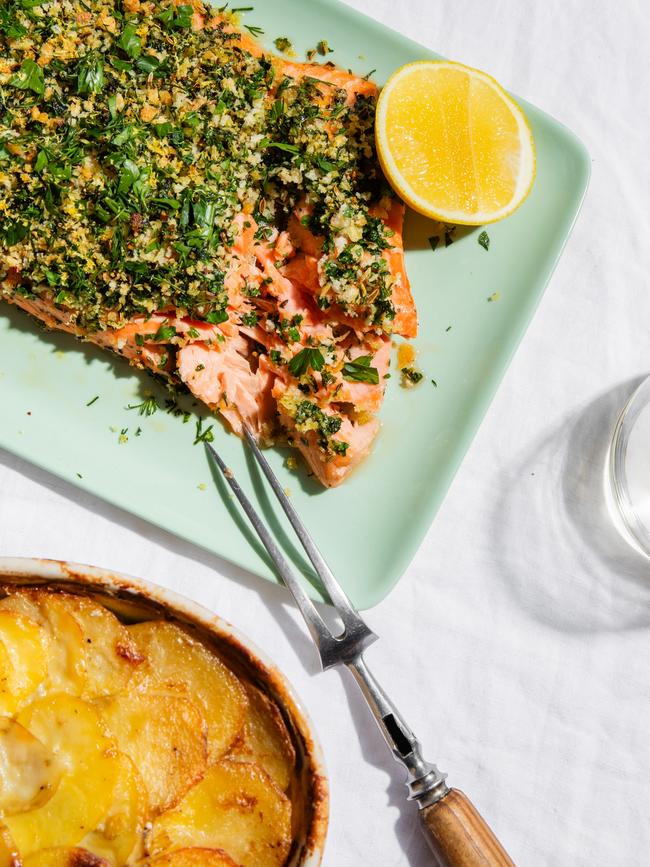 Crumbed trout by Elizabeth Hewson. Photo: Nikki To