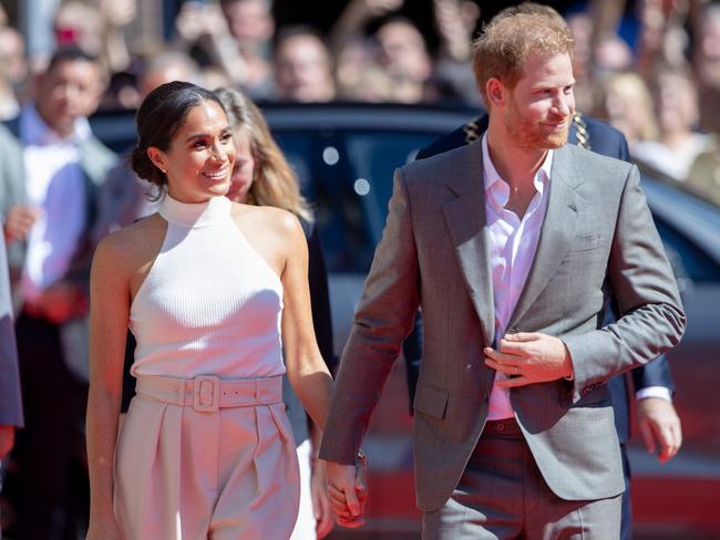 Meghan and Harry have been in Europe since the weekend, visiting Germany earlier this week to mark a year until the next Invictus Games. Picture: Joshua Sammer/Getty Images for Invictus Games Dusseldorf 2023