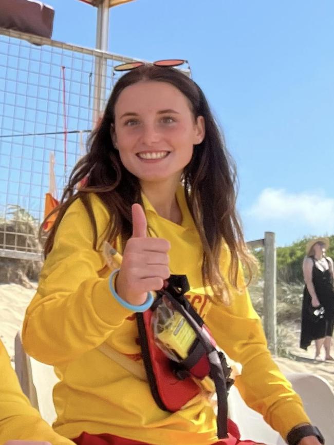 Sky Smith, 18, has enjoyed her two-year journey as a surf lifesaver and had her own fears that she conquered. Picture: Supplied