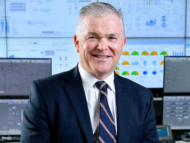 Santos Limited CEO Kevin Gallagher in a back up control room at their Adelaide headquarters Thursday June 4,2020.Picture Mark Brake