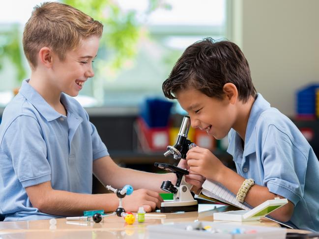 Most kids will make a happy adjustment but keep an eye out for kids who might be struggling with bullying or mental health issues Picture: Courier Mail