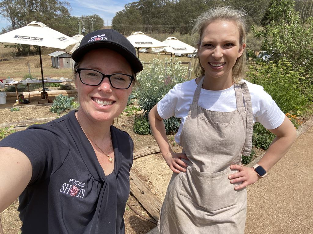 Foodie Shots' Kat Lynn and Kate Stewart Moore from Bunnyconnellen Olives and Vineyard.