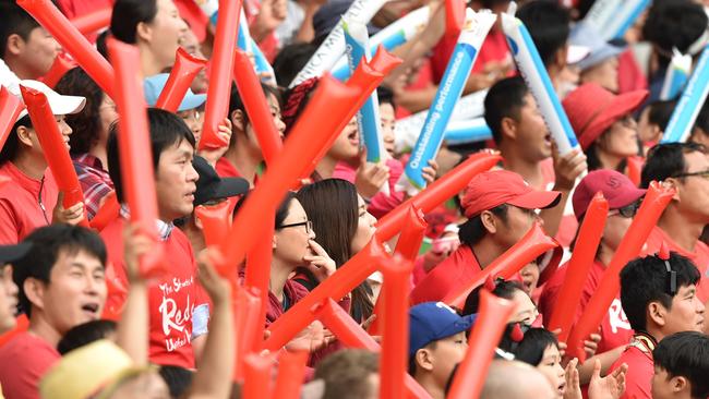 More than 23,000 fans were in Melbourne to watch the game.