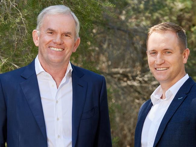 CEO Dino Otranto and  Fortescue Future Industries chief executive Mark Hutchinson. Photo: Supplied