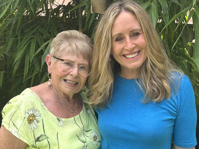 Angela Mollard with her mum, Judy. Pictures: Supplied