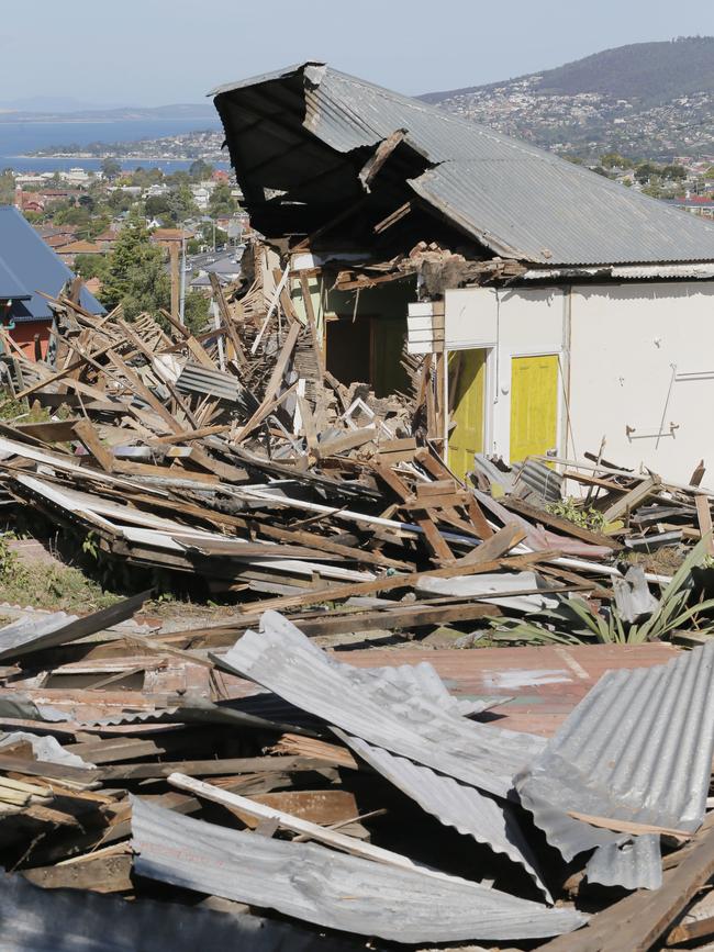 A House at 55 Mount Stuart Road owned by Darko Krajinovic which was illegally destroyed. Picture: MATT THOMPSON.