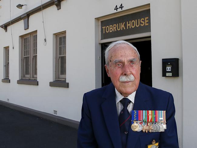 Mr Semple at Tobruk House in Albert Park. Picture: Ian Currie