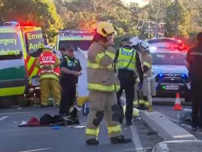 Rider seriously injured in crash with truck