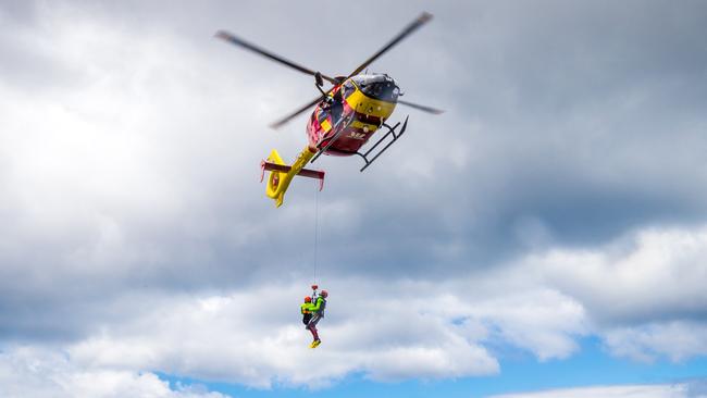 The new winch dramatically increases the crew’s ability to rescue those in need. Picture: Jake Nowakowski