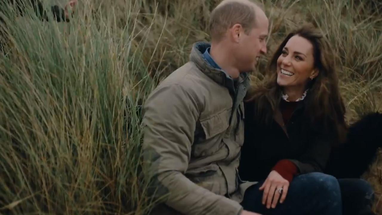 Nothing says normal like a grey day on a British beach. Picture: Twitter/@kensingtonroyal