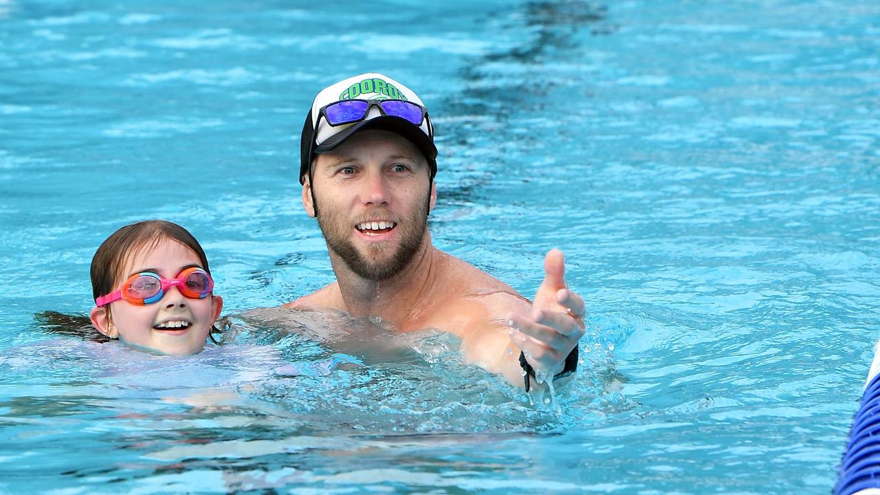 Cooroy swimming coach Andrew Cowan. Picture: Patrick Woods.