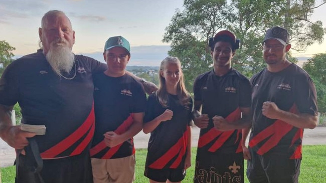 Zap De Jong with his Do It Boxing students. Source: Supplied by Zap De Jong