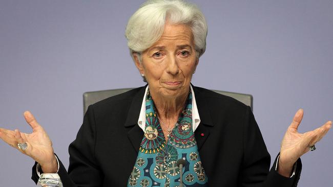 ECB president Christine Lagarde. Picture: AFP